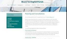 
							         Planning and Consultations | Black Torrington Parish								  
							    