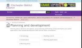 
							         Planning and development: Chichester District Council								  
							    
