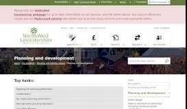 
							         Planning and development - North West Leicestershire District Council								  
							    
