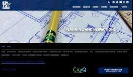 
							         Planning and Inspections - City of El Paso								  
							    