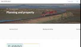 
							         Planning and property - SA.GOV.AU								  
							    