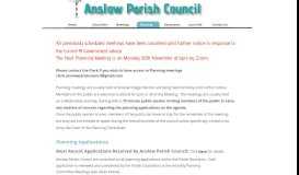 
							         Planning - Anslow Parish Council								  
							    