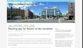 
							         Planning app. for 'Botels' on the Canalside » Tollcross Community ...								  
							    