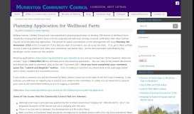 
							         Planning Application for Wellhead Farm | Murieston Community Council								  
							    