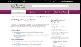 
							         Planning Application Forms | Stafford Borough Council								  
							    