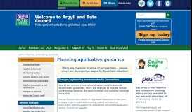 
							         Planning application guidance - Argyll and Bute Council								  
							    
