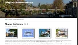 
							         Planning Applications 2018 – Grange Association Edinburgh								  
							    