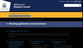
							         Planning applications and permissions | The Royal ... - Kingston Council								  
							    