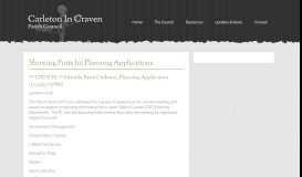 
							         Planning Applications Archives - Craven Parish Council								  
							    