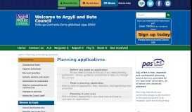 
							         Planning applications - Argyll and Bute Council								  
							    