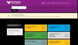 
							         Planning applications | Birmingham City Council								  
							    