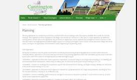 
							         Planning applications - Cannington Parish Council								  
							    