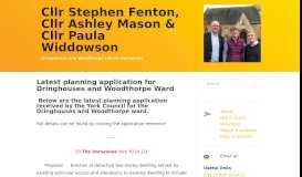 
							         Planning applications | Cllr Stephen Fenton, Cllr Ashley Mason & Cllr ...								  
							    