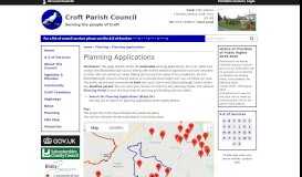 
							         Planning Applications | Croft Parish Council								  
							    