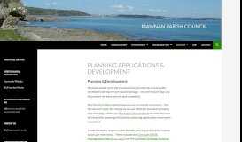 
							         Planning Applications & Development - Mawnan Parish Council								  
							    