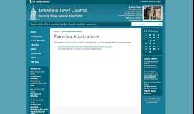 
							         Planning Applications | Dronfield Town Council								  
							    