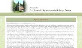 
							         Planning Applications - Ecchinswell								  
							    