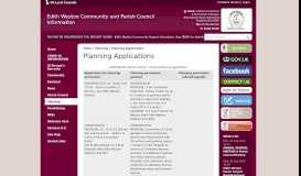 
							         Planning Applications | Edith Weston Community and Parish Council ...								  
							    