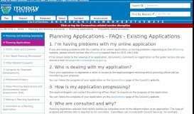 
							         Planning Applications - FAQs - Existing Applications - Moray Council								  
							    