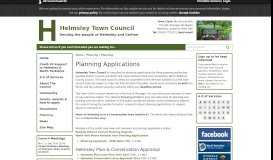 
							         Planning Applications | Helmsley Town Council								  
							    