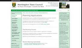 
							         Planning Applications | Huntingdon Town Council								  
							    