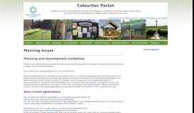 
							         Planning applications, issues, houses in Coleorton								  
							    