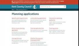 
							         Planning applications - Kent County Council								  
							    