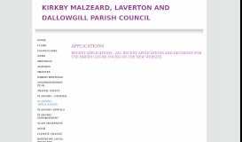 
							         PLANNING APPLICATIONS - Kirkby Malzeard, Laverton and ...								  
							    