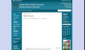 
							         Planning Applications | Little Eaton Parish Council								  
							    