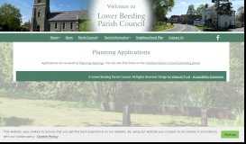 
							         Planning Applications - Lower Beeding Parish Council								  
							    