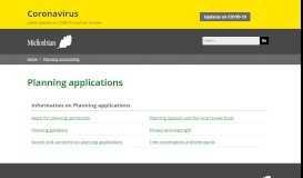 
							         Planning applications | Midlothian Council								  
							    