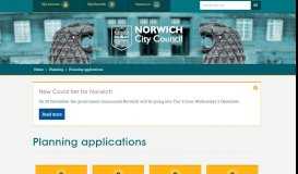 
							         Planning applications | Norwich City Council								  
							    