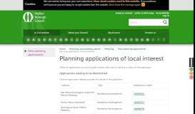 
							         Planning applications of local interest - Melton Borough Council								  
							    