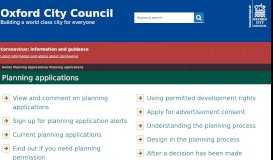
							         Planning Applications | Oxford City Council								  
							    