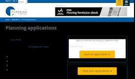 
							         Planning applications | Planning Portal								  
							    