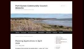 
							         Planning Applications | Port Eynon Community Council Website								  
							    
