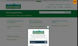 
							         Planning applications - Richmondshire District Council								  
							    