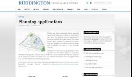 
							         Planning applications | Ruddington Parish Council								  
							    