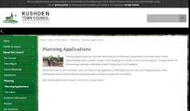 
							         Planning Applications | Rushden Town Council								  
							    