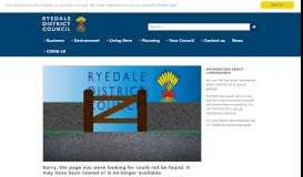 
							         Planning applications - Ryedale District Council								  
							    