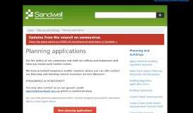 
							         Planning applications | Sandwell Council								  
							    