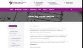 
							         Planning Applications - Seaton Valley Council								  
							    