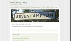 
							         Planning Applications | - Sevenhampton.org								  
							    