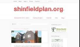 
							         planning applications | Shinfield Plan								  
							    