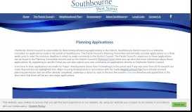 
							         Planning Applications - Southbourne Parish Council								  
							    
