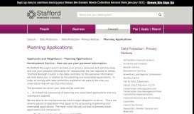 
							         Planning Applications | Stafford Borough Council								  
							    