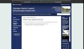 
							         Planning Applications | Standon Parish Council								  
							    