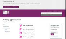 
							         Planning applications tab - Warwick District Council								  
							    