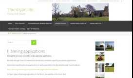 
							         Planning applications - Thursbyonline								  
							    
