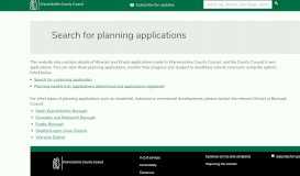 
							         Planning Applications - Warwickshire County Council								  
							    